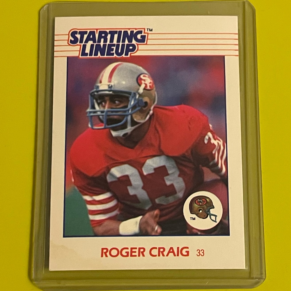 Roger Craig 1988 Kenner Starting Lineup Football Trading Card